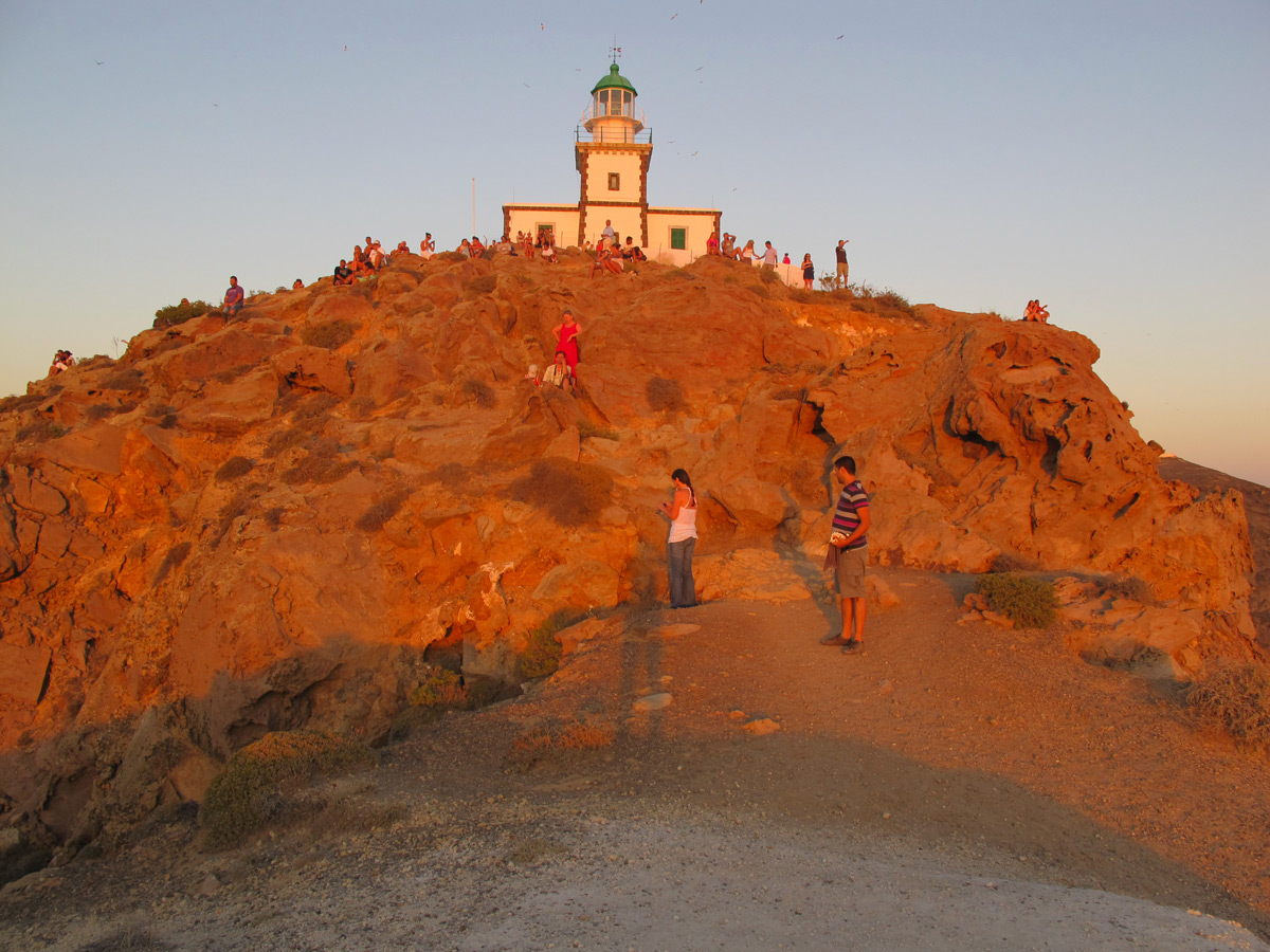 Do not miss the sunset from Faros (Lighthouse) in Akrotiri