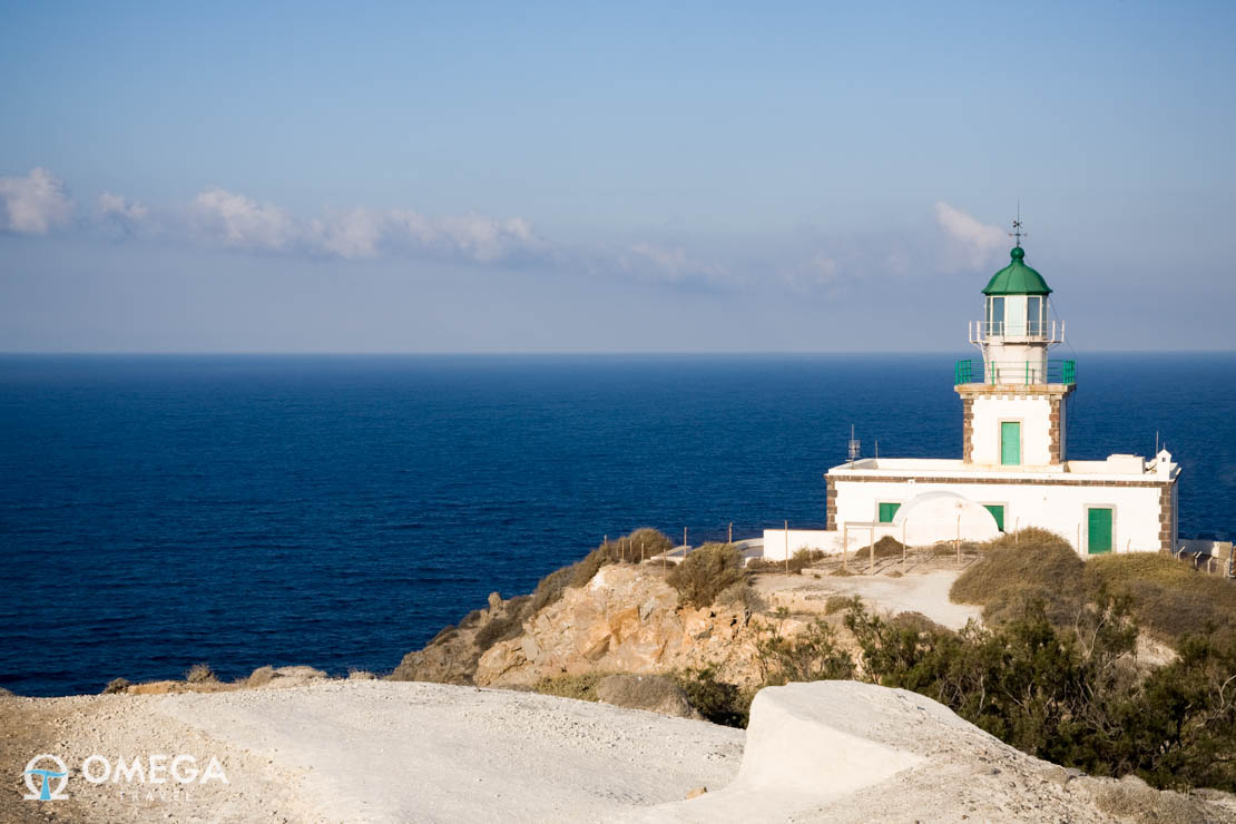 Lighthouse or Faros in Santorini, Greece